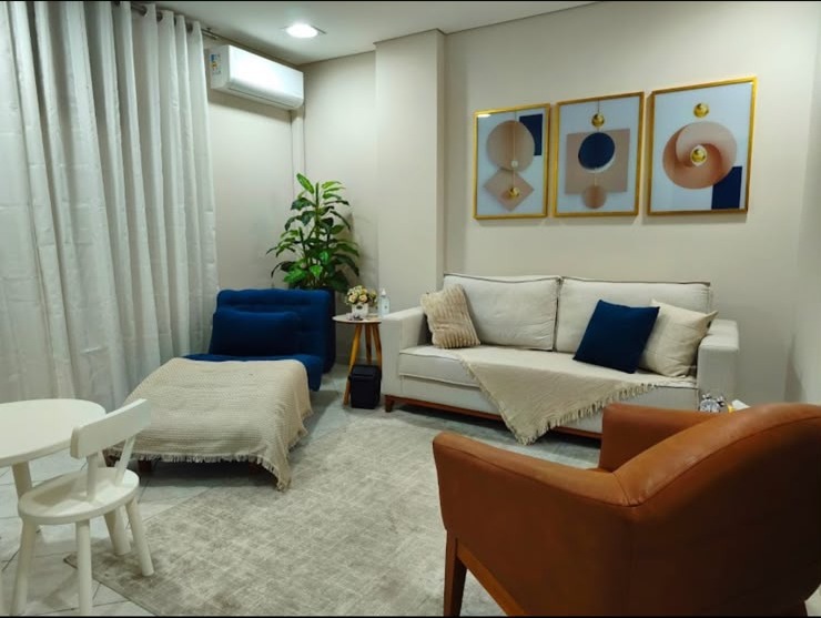 Sala de atendimento do consultório de psicologia em Blumenau